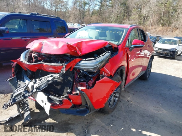 2023 Lexus NX 350 Premium with VIN 2T2GGCEZ3PC019754, listed as a IAAI auction lot 41682693 with 32,388 mi miles and . Bid and sale history available at DreamBid. Image 2.