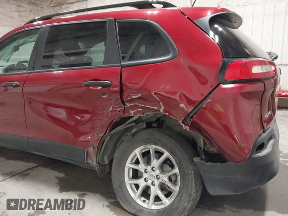 2016 Jeep Cherokee Sport with VIN 1C4PJMAB3GW219139, listed as a IAAI auction lot 42373717 with 70,393 mi miles and . Bid and sale history available at DreamBid. Image 6.
