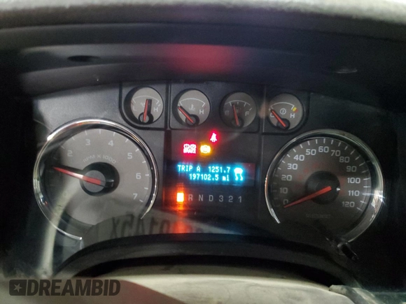 2010 Ford F-150 XL with VIN 1FTFW1EV8AFA98020, listed as a Copart auction lot 46349145 with 197,102 mi miles and Salvage Title. Bid and sale history available at carsss.com. Image 9.