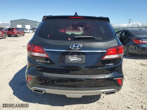 2017 Hyundai Santa Fe Limited Ultimate with VIN KM8SRDHF2HU176823, listed as a Copart auction lot 50568995 with 88,877 mi miles and Salvage Title. Bid and sale history available at carsss.com. Image 6.