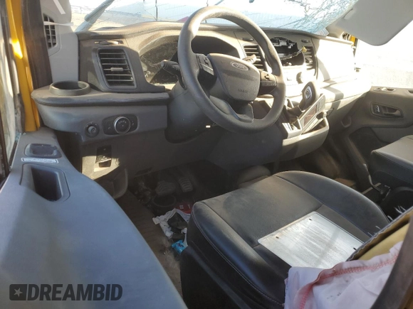 2023 Ford Transit Cargo with VIN 1FTBR1X89PKA25414, listed as a Copart auction lot 46476085 with 61,328 mi miles and Salvage title. Bid and sale history available at DreamBid. Image 8.