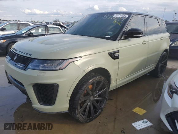 2022 Land Rover Range Rover Sport SVR with VIN SALWZ2RE0NA216483, listed as a Copart auction lot 73720854 with Not Provided miles and Non Repairable. Bid and sale history available at DreamBid. Image 1.