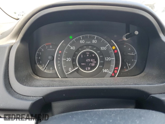 2013 Honda CR-V EX with VIN 5J6RM4H57DL002586, listed as a Copart auction lot 54277565 with 129,164 mi miles and Salvage Title. Bid and sale history available at carsss.com. Image 9.
