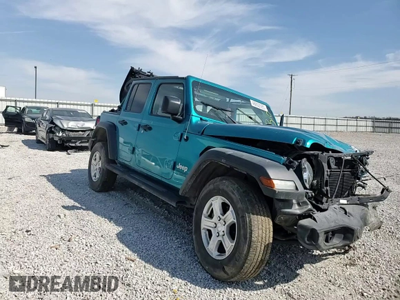 2020 Jeep Wrangler Unlimited Sport S with VIN 1C4HJXDN9LW232595, listed as a Copart auction lot 48802085 with Not provided miles and Non repairable. Bid and sale history available at DreamBid. Image 11.