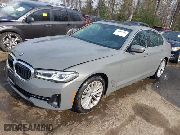 2021 BMW 5 Series 530i xDrive with VIN WBA13BJ01MWW91111, listed as a IAAI auction lot 41808154 with 39,705 mi miles and . Bid and sale history available at carsss.com. Image 17.