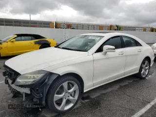 2014 Mercedes-Benz CLS-Class CLS 550 with VIN WDDLJ7DB4EA096737, listed as a Copart auction lot 49241825 with 122,836 mi miles and Salvage Title. Bid and sale history available at carsss.com. Image 1.