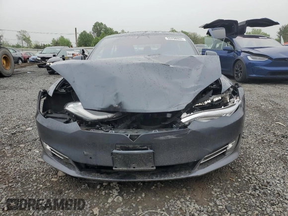 2017 Tesla Model S 100D with VIN 5YJSA1E25HF192230, listed as a Copart auction lot 55298065 with 64,536 mi miles and Salvage Title. Bid and sale history available at DreamBid. Image 5.