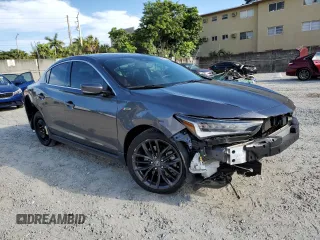 2022 Acura ILX w/Premium/A-Spec Package with VIN 19UDE2F81NA005836, listed as a Copart auction lot 47170255 with 29,585 mi miles and Salvage Title. Bid and sale history available at carsss.com. Image 4.