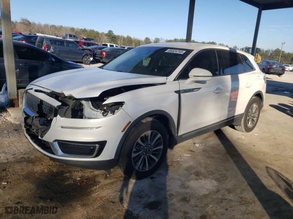 2020 Lincoln Nautilus Standard with VIN 2LMPJ6J93LBL21920, listed as a Copart auction lot 88324745 with 63,402 mi miles and Salvage Title. Bid and sale history available at carsss.com. Image 1.