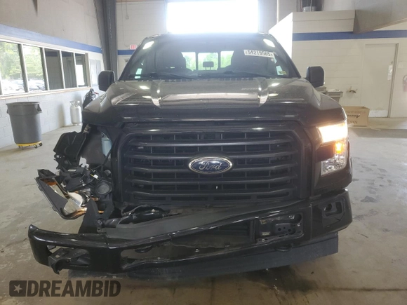 2017 Ford F-150 XL with VIN 1FTEW1EP5HKE46239, listed as a Copart auction lot 54219565 with 114,725 mi miles and Salvage Title. Bid and sale history available at carsss.com. Image 5.