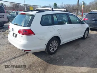 2016 Volkswagen Golf SportWagen TSI SE with VIN 3VWC17AU0GM504833, listed as a IAAI auction lot 41880450 with 128,613 mi miles. Bid and sale history available at carsss.com. Image 4.
