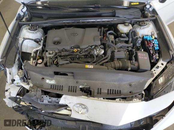 2025 Toyota Camry LE with VIN 4T1DAACK1SU508776, listed as a Copart auction lot 53907435 with 15,472 mi miles and Salvage Title. Bid and sale history available at carsss.com. Image 11.