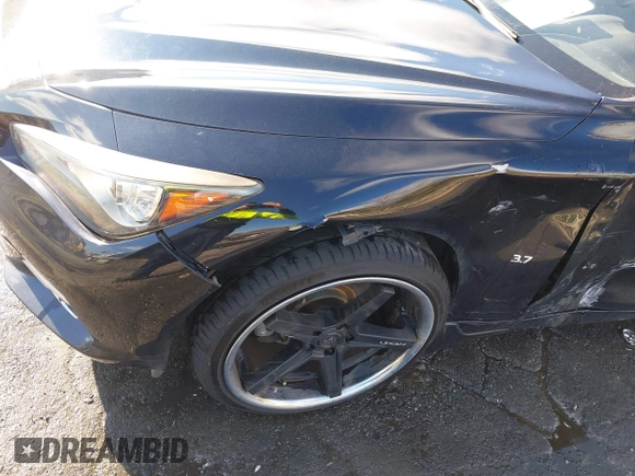 2015 Infiniti Q50 Premium with VIN JN1BV7AR8FM414650, listed as a IAAI auction lot 41332195 with 105,550 mi miles and . Bid and sale history available at DreamBid. Image 17.