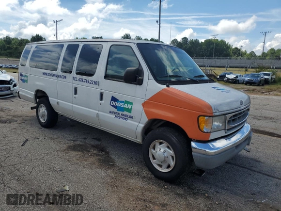 1999 Ford Econoline Passenger XL with VIN 1FBSS31L3XHA02788, listed as a Copart auction lot 65034624 with 109,401 mi miles and Non Repairable. Bid and sale history available at DreamBid. Image 4.