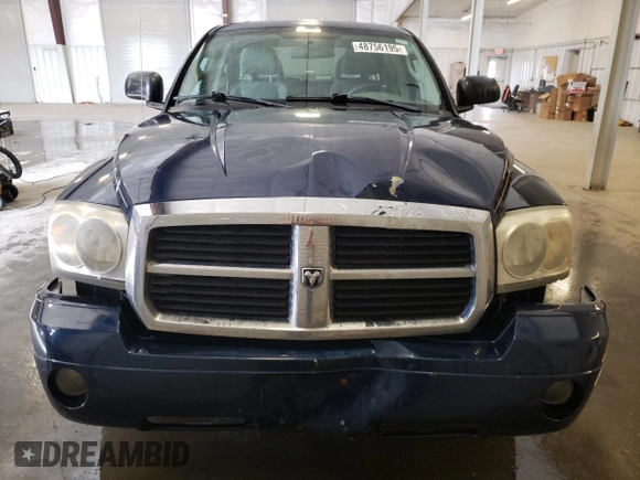 2006 Dodge Dakota SLT with VIN 1D7HW48KX6S664923, listed as a Copart auction lot 48756195 with 155,012 mi miles and Salvage Title. Bid and sale history available at carsss.com. Image 5.