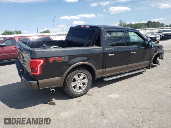 2015 Ford F-150 XLT with VIN 1FTEW1EF2FKE26597, listed as a Copart auction lot 58212385 with 123,756 mi miles and Salvage title. Bid and sale history available at DreamBid. Image 3.