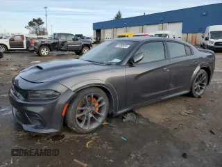2019 Dodge Charger Scat Pack z VIN 2C3CDXGJ1KH665114, wystawiony jako Copart lot #44388835 z przebiegiem 44 129 mil mil oraz Czysty tytuł • Clean title. Historia ofert i sprzedaży dostępna na DreamBid. Obrazek 1.