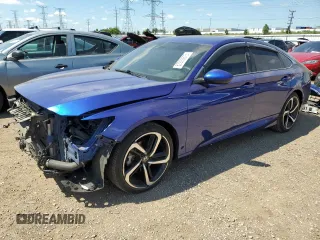 2018 Honda Accord Sport z VIN 1HGCV2F36JA012713, wystawiony jako Copart lot #62929875 z przebiegiem 65 966 mil mil oraz Szkoda całkowita • Salvage title. Historia ofert i sprzedaży dostępna na DreamBid. Obrazek 1.