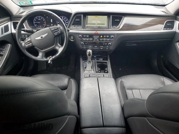 2015 Hyundai Genesis 3.8L with VIN KMHGN4JE8FU017367, listed as a Copart auction lot 72905964 with 107,057 mi miles and Salvage Title. Bid and sale history available at carsss.com. Image 8.
