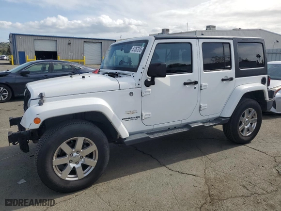 2015 Jeep Wrangler Unlimited Sahara with VIN 1C4BJWEG2FL577845, listed as a Copart auction lot 51267315 with 125,830 mi miles and Salvage Title. Bid and sale history available at carsss.com. Image 1.