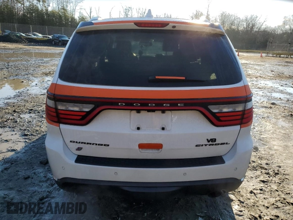 2014 Dodge Durango Citadel with VIN 1C4SDJET0EC391064, listed as a Copart auction lot 86631634 with 147,252 mi miles and Salvage Title. Bid and sale history available at DreamBid. Image 6.