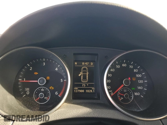 2012 Volkswagen Jetta TDI with VIN 3VWPL7AJ7CM701008, listed as a Copart auction lot 53899445 with 127,900 mi miles and Salvage title. Bid and sale history available at DreamBid. Image 9.