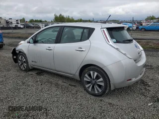 2013 Nissan LEAF SL with VIN 1N4AZ0CP9DC413421, listed as a Copart auction lot 54562415 with 84,490 mi miles and Salvage title. Bid and sale history available at DreamBid. Image 2.