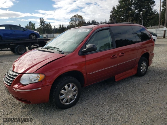 2007 Chrysler Town & Country LWB Limited with VIN 2A8GP64L27R316283, listed as a Copart auction lot 76139604 with 82,238 mi miles and Salvage Title. Bid and sale history available at carsss.com. Image 1.