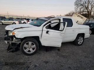 2011 Honda Ridgeline RTL with VIN 5FPYK1F56BB005818, listed as a Copart auction lot 48727825 with 145,344 mi miles and Salvage title. Bid and sale history available at DreamBid. Image 1.