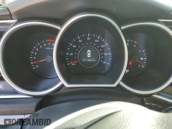 2015 Kia Optima EX with VIN 5XXGN4A76FG399829, listed as a Copart auction lot 46929805 with 105,412 mi miles and Salvage Title. Bid and sale history available at carsss.com. Image 9.