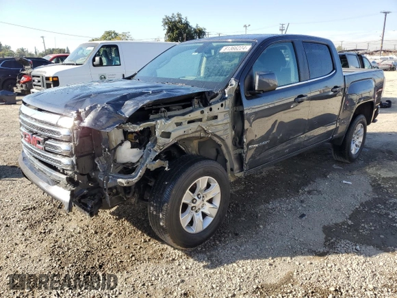 2016 GMC Canyon 2WD SLE with VIN 1GTG5CE30G1301490, listed as a Copart auction lot 81366224 with 109,618 mi miles and Salvage Title. Bid and sale history available at carsss.com. Image 1.