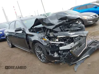 2019 Genesis G80 Sport with VIN KMTFN4JB9KU321079, listed as a IAAI auction lot 41822859 with 71,001 mi miles and . Bid and sale history available at carsss.com. Image 1.