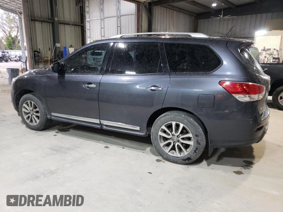 2014 Nissan Pathfinder Platinum with VIN 5N1AR2MM4EC603036, listed as a Copart auction lot 53446195 with 204,764 mi miles and Salvage Title. Bid and sale history available at carsss.com. Image 2.