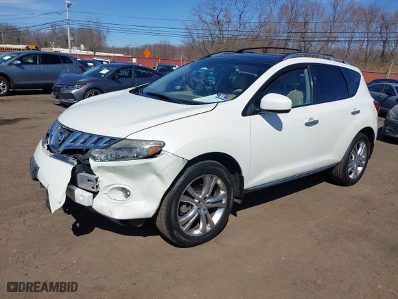 2009 Nissan Murano SL with VIN JN8AZ18W19W113804, listed as a IAAI auction lot 41802043 with 107,803 mi miles. Bid and sale history available at carsss.com. Image 19.
