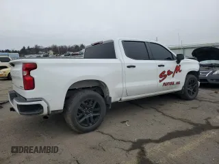 2022 Chevrolet Silverado 1500 Custom with VIN 1GCPDBEK4NZ613704, listed as a Copart auction lot 44780335 with 69,487 mi miles and Salvage Title. Bid and sale history available at carsss.com. Image 3.