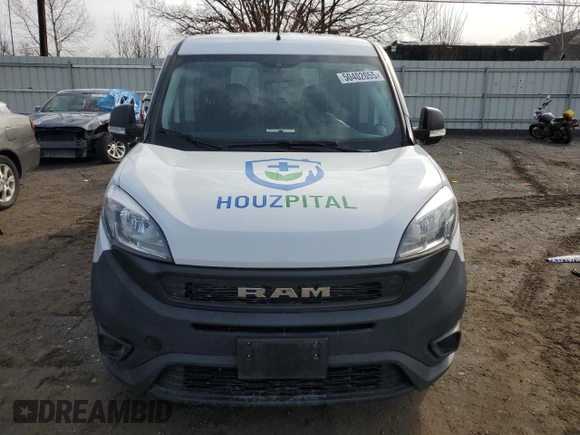2020 Ram ProMaster City Cargo Van Tradesman with VIN ZFBHRFAB3L6R48022, listed as a Copart auction lot 50402055 with 81,484 mi miles and Salvage Title. Bid and sale history available at carsss.com. Image 5.