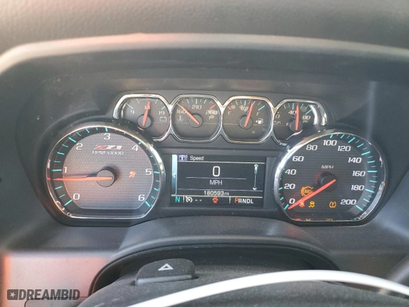 2017 Chevrolet Silverado 1500 LT with VIN 3GCUKREC8HG339387, listed as a Copart auction lot 46191195 with 180,593 mi miles and Salvage Title. Bid and sale history available at carsss.com. Image 9.