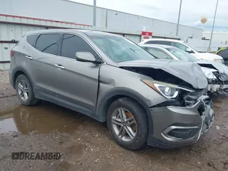 2018 Hyundai Santa Fe 2.4L with VIN 5XYZT3LB2JG528857, listed as a IAAI auction lot 42371066 with 106,227 mi miles and . Bid and sale history available at DreamBid. Image 1.
