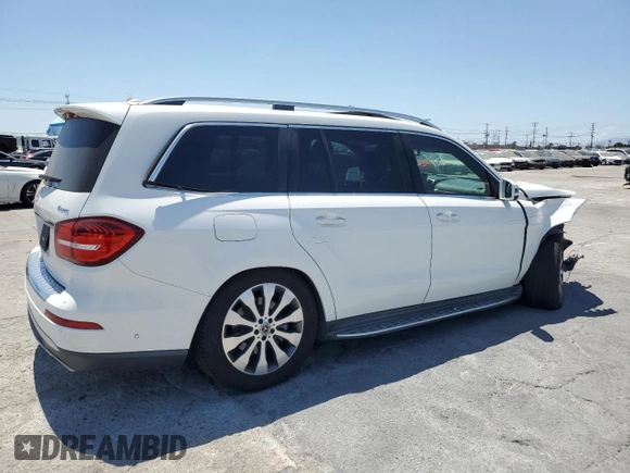 2019 Mercedes-Benz GLS 450 with VIN 4JGDF6EE9KB222613, listed as a Copart auction lot 59233025 with 73,660 mi miles and Salvage title. Bid and sale history available at DreamBid. Image 3.