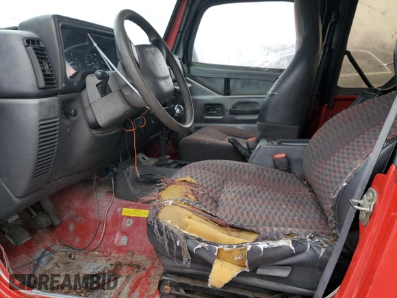 1999 Jeep Wrangler Sport with VIN 1J4FY19S1XP414364, listed as a Copart auction lot 43605485 with 184,363 mi miles and Non Repairable. Bid and sale history available at carsss.com. Image 7.