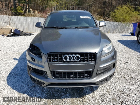 2015 Audi Q7 3.0T S line Prestige with VIN WA1DGAFE0FD012991, listed as a Copart auction lot 46693545 with 154,427 mi miles and Salvage Title. Bid and sale history available at carsss.com. Image 5.
