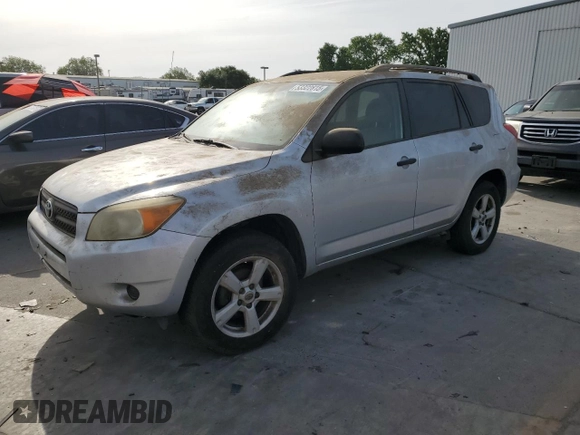 2008 Toyota RAV4 with VIN JTMZD33V686055839, listed as a Copart auction lot 53322815 with 184,498 mi miles and Clean Title. Bid and sale history available at carsss.com. Image 1.