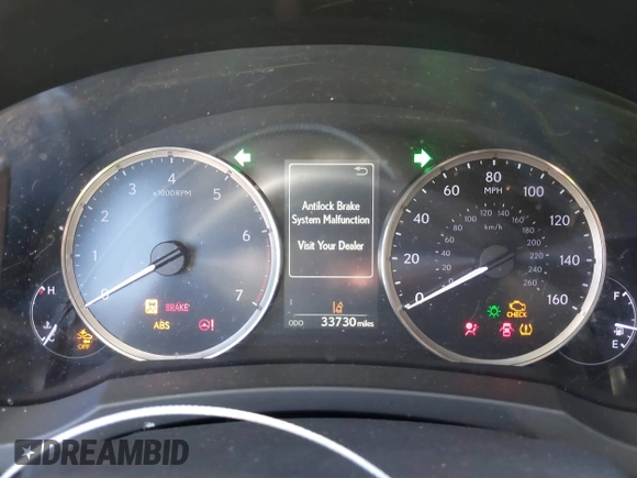2019 Lexus IS with VIN JTHBA1D23K5099666, listed as a IAAI auction lot 40810912 with 33,730 mi miles. Bid and sale history available at carsss.com. Image 7.