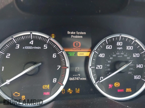 2017 Acura TLX w/Technology Pkg with VIN 19UUB1F5XHA001197, listed as a IAAI auction lot 41530789 with 65,747 mi miles. Bid and sale history available at carsss.com. Image 14.