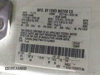 2017 Ford Transit Connect XL with VIN NM0LS6E79H1312465, listed as a IAAI auction lot 42037834 with Not provided miles and . Bid and sale history available at DreamBid. Image 9.