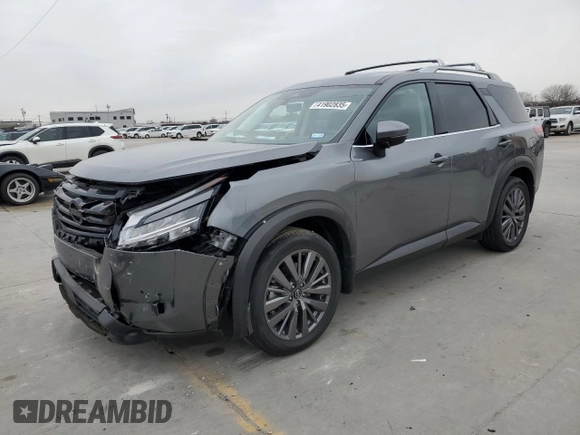 2024 Nissan Pathfinder SL with VIN 5N1DR3CB9RC223683, listed as a Copart auction lot 41902835 with 6,915 mi miles and Salvage title. Bid and sale history available at DreamBid. Image 1.
