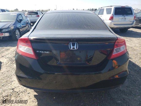 2013 Honda Civic Cpe LX with VIN 2HGFG3B59DH509734, listed as a Copart auction lot 50624725 with 79,730 mi miles and Salvage Title. Bid and sale history available at carsss.com. Image 6.