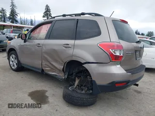 2015 Subaru Forester 2.5i Premium with VIN JF2SJAFC0FH559041, listed as a IAAI auction lot 42140633 with 126,513 mi miles. Bid and sale history available at carsss.com. Image 3.
