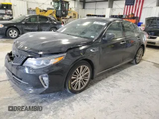 2018 Kia Optima SX with VIN 5XXGV4L24JG199414, listed as a Copart auction lot 42294745 with 65,698 mi miles and Salvage title. Bid and sale history available at DreamBid. Image 1.