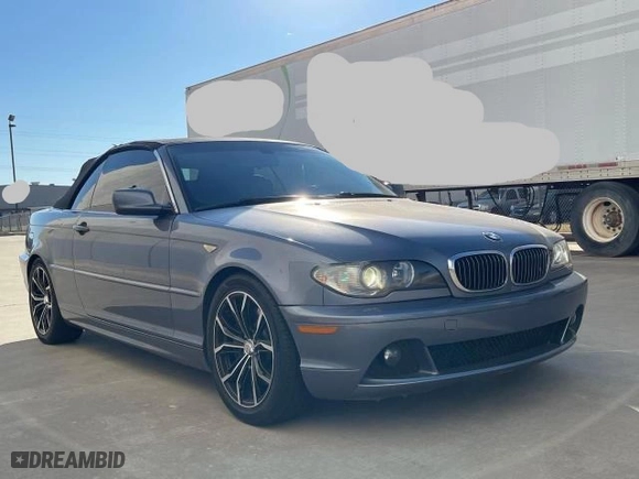 2004 BMW 3 Series 330Ci with VIN WBABW534X4PL44285, listed as a Copart auction lot 88598245 with 134,376 mi miles and Clean Title. Bid and sale history available at carsss.com. Image 1.